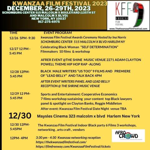 KWANZAA FILM FESTIVAL 2023